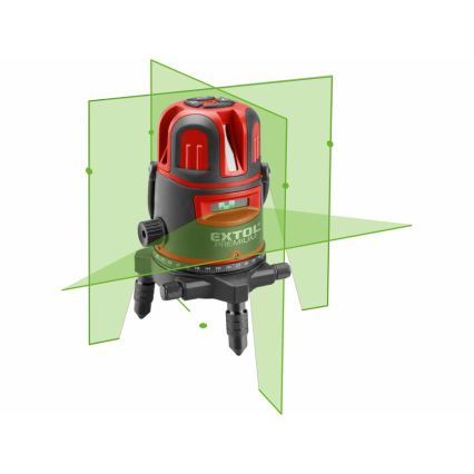 Extol Premium - Pašlīmeņojošs līniju krustveida lāzers 5V/5200 mAh IP54