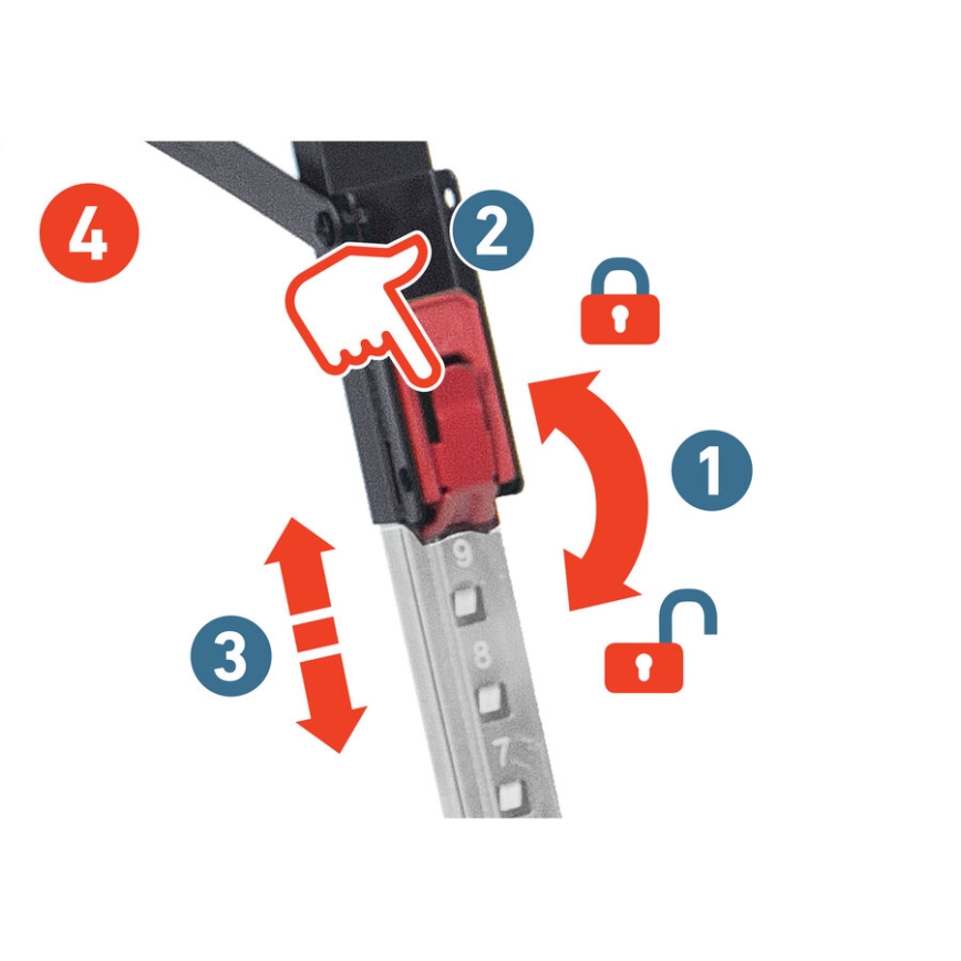 Extol Premium - Salokāms darba zirdziņš