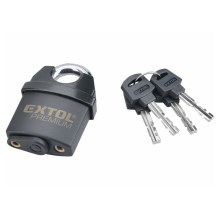 Extol Premium - Ūdensizturīga piekaramā slēdzene 50 mm melna