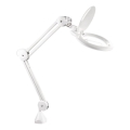 Extol - regulējama LED galda lampa ar palielināmo lupu LED/10W/230V balta