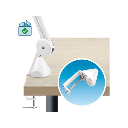 Extol - regulējama LED galda lampa ar palielināmo lupu LED/10W/230V balta