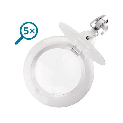 Extol - regulējama LED galda lampa ar palielināmo lupu LED/10W/230V balta
