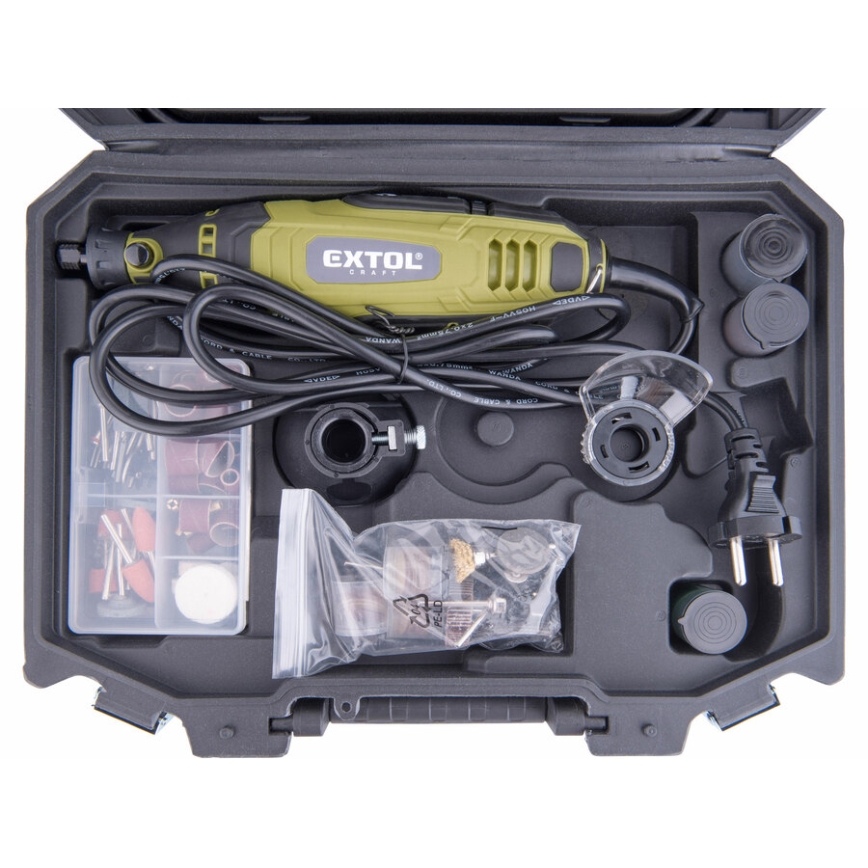 Extol - Taisnā slīpmašīna ar elastīgu uzgali 135W/230V