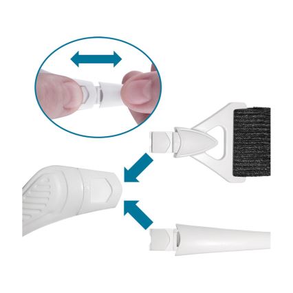Extol - Uzlādējamas brilles ar palielinājošu lēcu un LED apgaismojumu/300 mAh