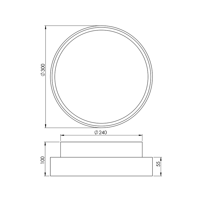 Fabas 3229/65/102 - Darba gaismeklis HATTON 2xE27/30W/230V IP65