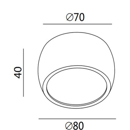 Fabas 3428/71/102 - LED virziena gaismeklis VASTO LED/7W/230V