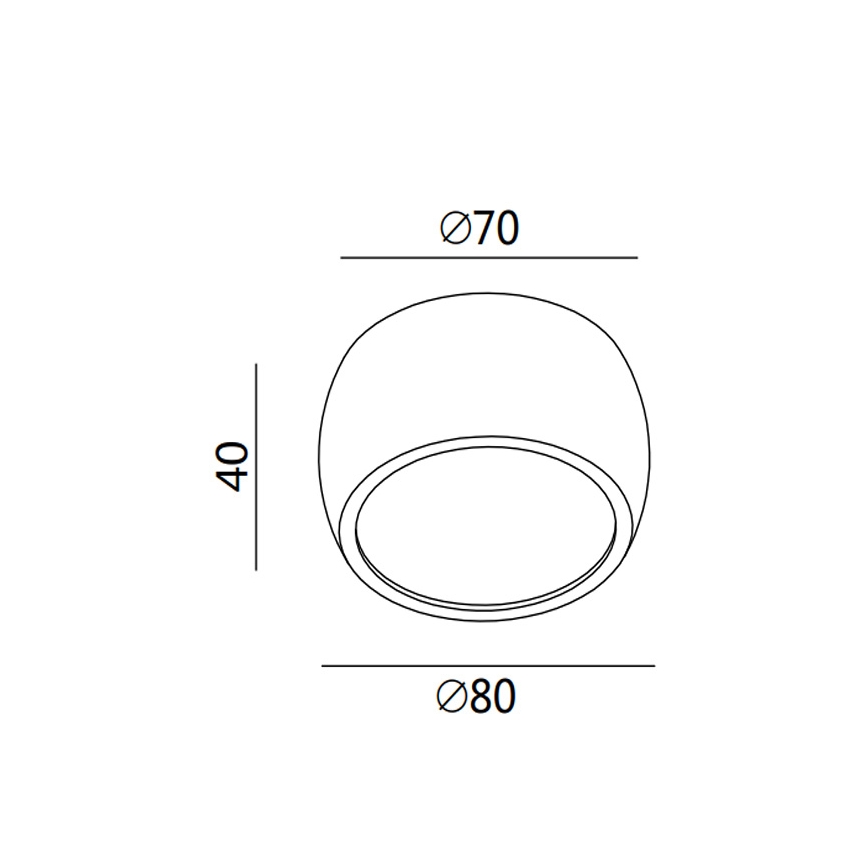 Fabas 3428/71/102 - LED virziena gaismeklis VASTO LED/7W/230V