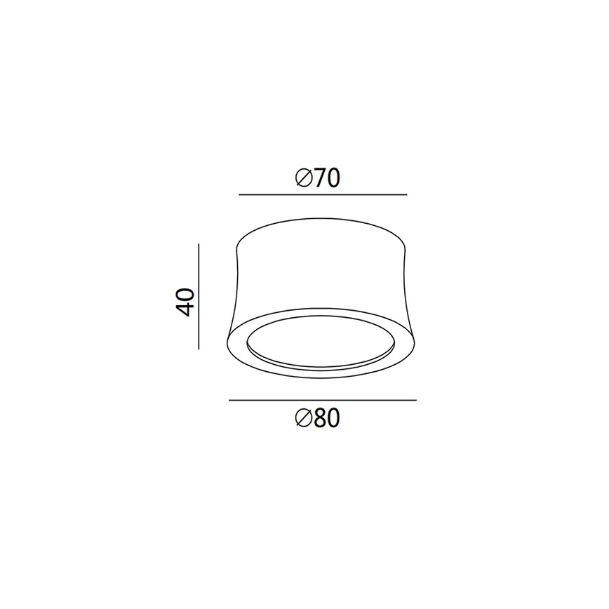 Fabas 3440/71/102 - LED virziena gaismeklis PONZA LED/7W/230V