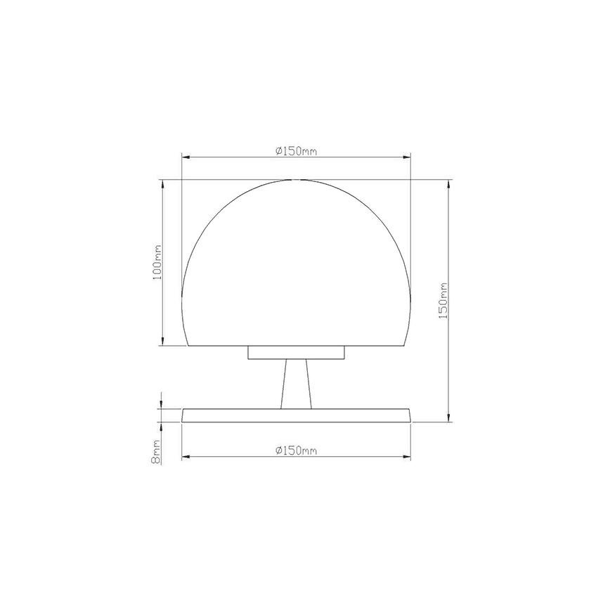 Fabas 3570-30-138 - LED Aptumšojama galda lampa MORGANA 1XG9/3W/230V