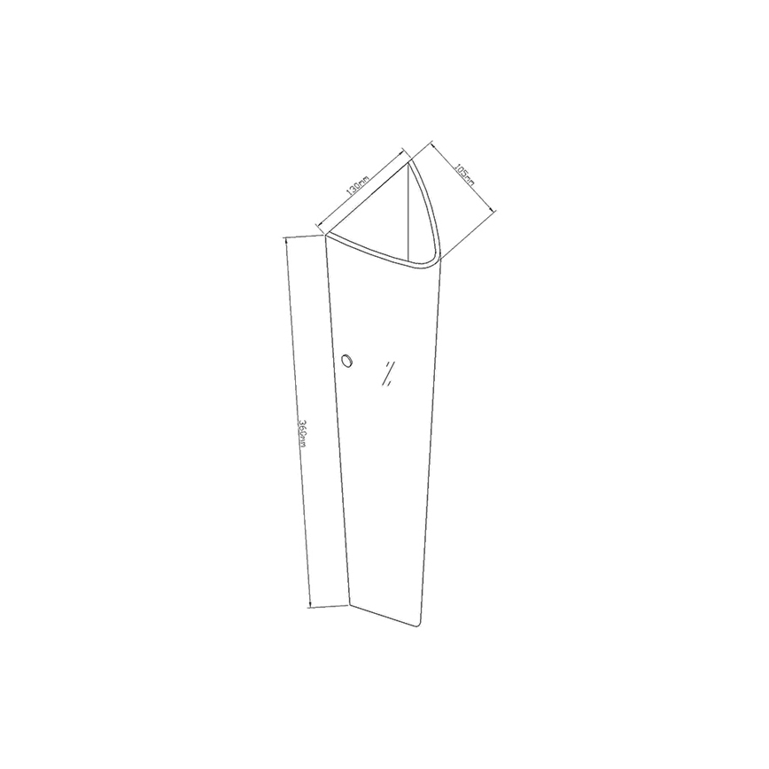 Fabas Luce 2523-21-102 - Sienas lampa DEDALO 1xE27/75W/230V balta