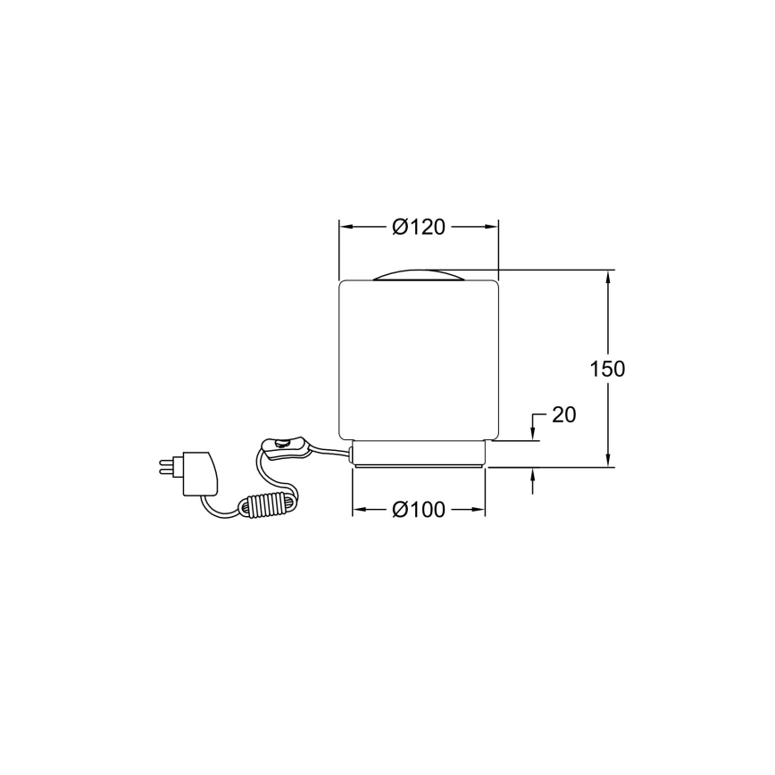 Fabas Luce 3257-30-138 - LED Skārienvadāma aptumšojama galda lampa SIMI LED/8W/230V sudraba