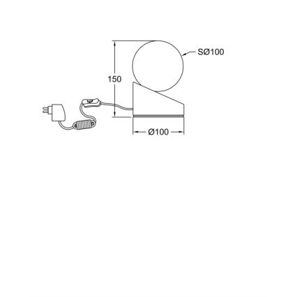 Fabas Luce 3360-30-102 - LED Skārienvadāma aptumšojama galda lampa GRAVITY LED/5W/230V, balta