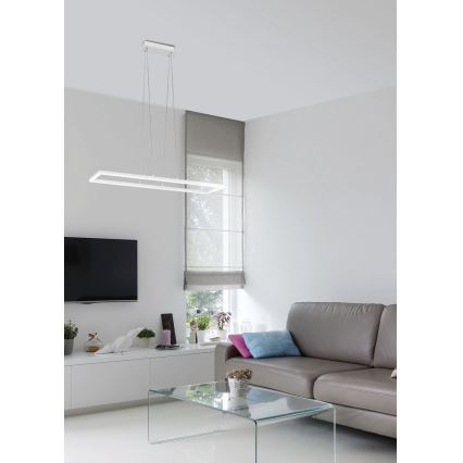 Fabas Luce 3394-43-102 - LED Aptumšojama lustra ar auklu BARD LED/52W/230V 4000K balta