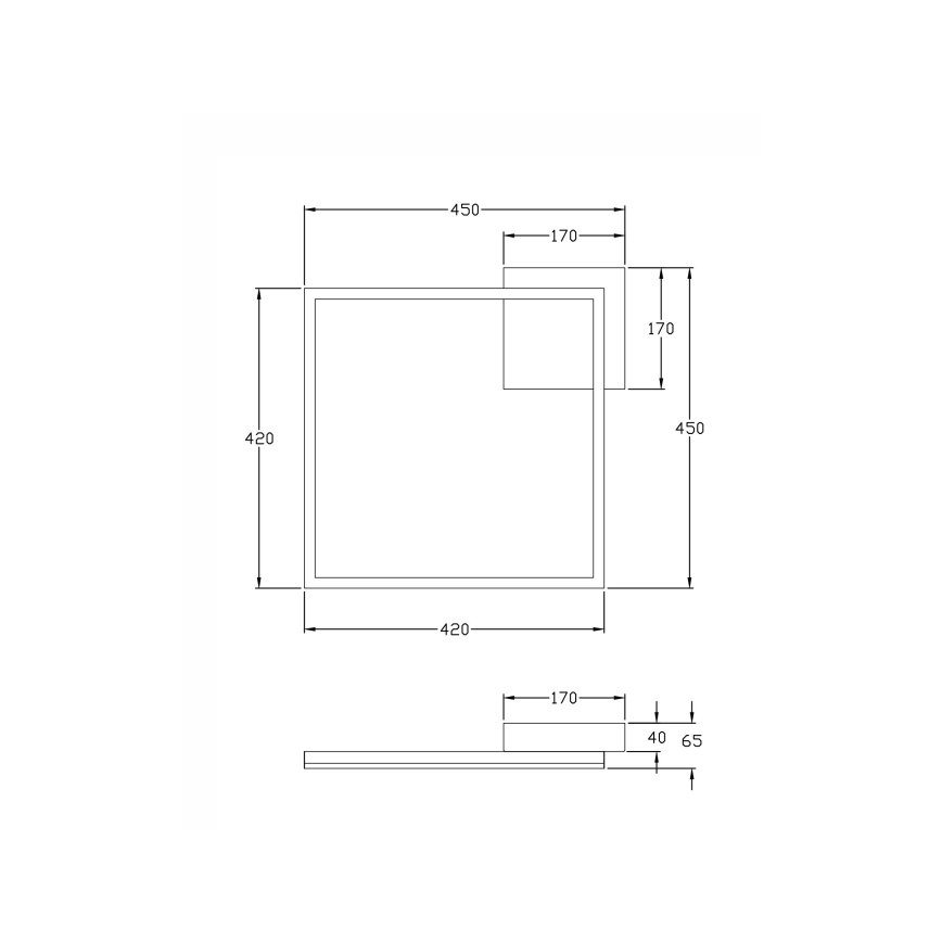 Fabas Luce 3394-62-282 - LED Aptumšojama griestu lampa BARD LED/39W/230V 4000K antracīta