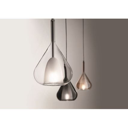 Fabas Luce 3481-40-241 - Lustra ar auklu LILA 1xE27/40W/230V caurspīdīga