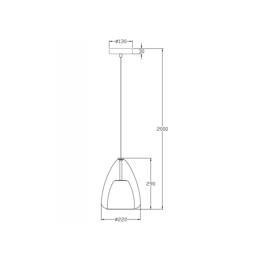 Fabas Luce 3673-40-125 - Lustra ar auklu BRITTON 1xE27/40W/230V zelta