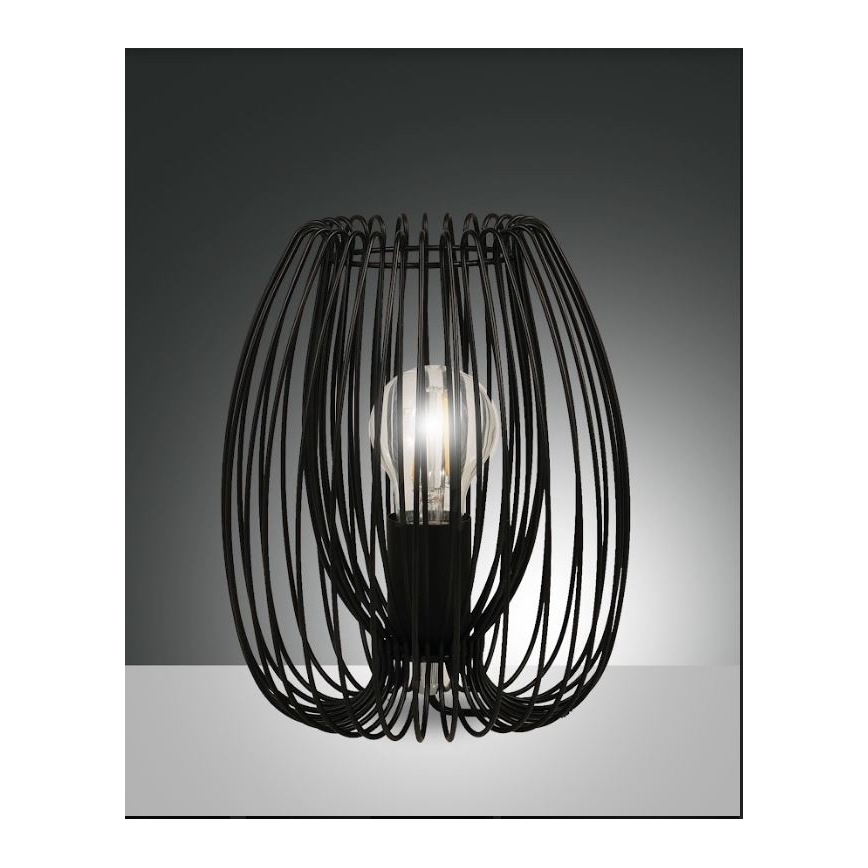 Fabas Luce 3677-34-101 - Galda lampa CAMP 1xE27/40W/230V melna