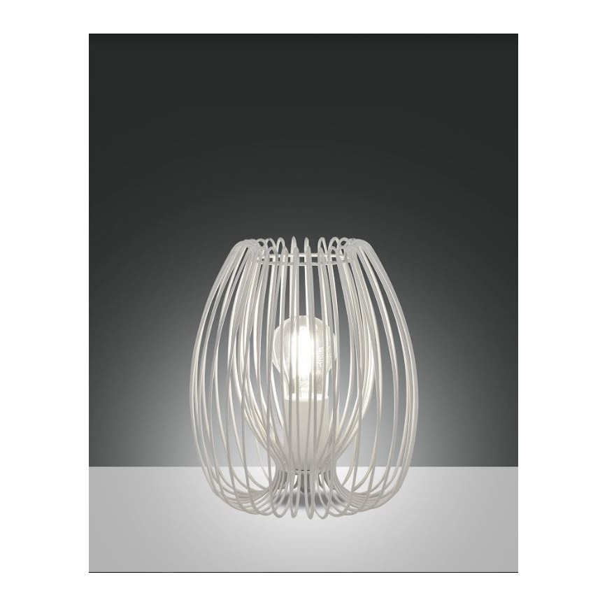 Fabas Luce 3677-34-102 - Galda lampa CAMP 1xE27/40W/230V balta