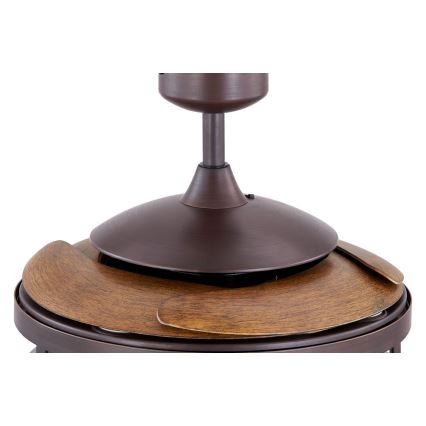FANAWAY 212925 - LED Griestu ventilators CLASSIC 3xE27/4W/230V brūna + tālvadības pults