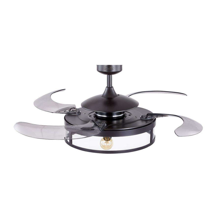 FANAWAY 212927 - LED griestu ventilators CLASSIC 3xE27/4W/230V melns + tālvadība