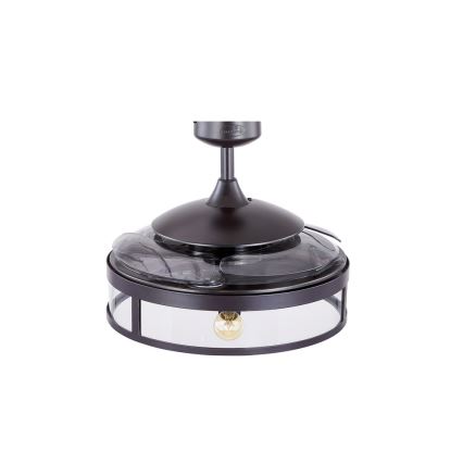 FANAWAY 212927 - LED griestu ventilators CLASSIC 3xE27/4W/230V melns + tālvadība