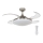 FANAWAY 212982 - Griestu ventilators EVORA 2xE27/20W/230V spīdīgi hromēts + tālvadības pults