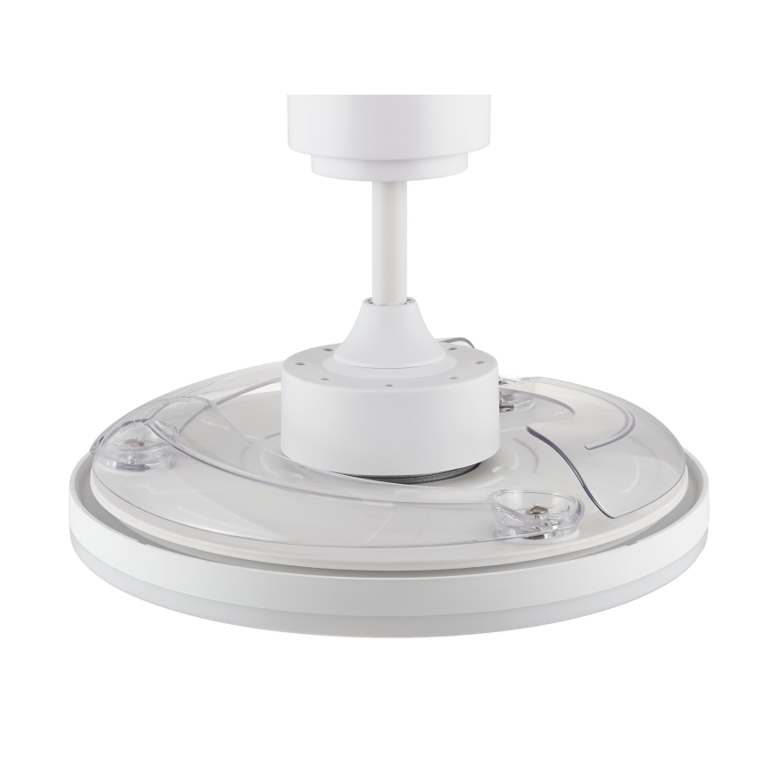 FANAWAY 21612949 - LED Aptumšojams griestu ventilators STROLL LED/30W/230V 2700/3500/5000K d. 106 cm balta/caurspīdīga + tālvadības pults