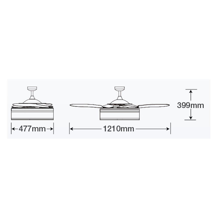 FANAWAY 511030 - LED Griestu ventilators FRASER 3xE27/20W/230V balta + tālvadības pults