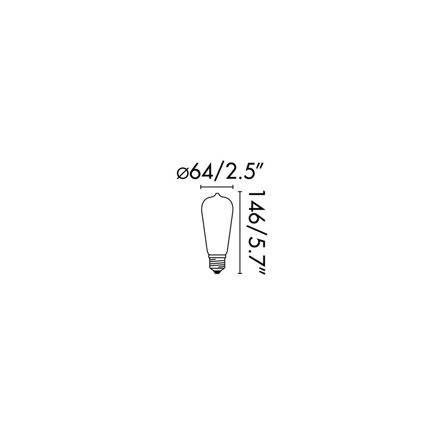 FARO 17428 - LED Spuldze FILAMENT E27/4W/230V 2200K