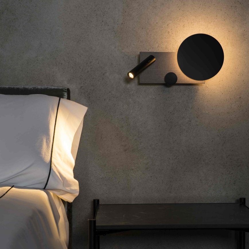 FARO 20065 - LED Aptumšojama sienas lampiņa KLEE LED/10W/230V + LED/3W pa labi