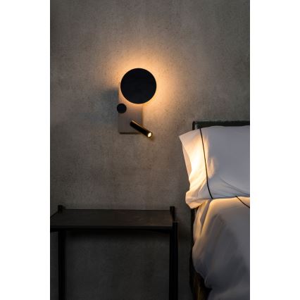 FARO 20066 - LED Aptumšojama sienas lampiņa KLEE LED/10W/230V + LED/3W pa kreisi