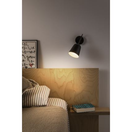 FARO 28257 - Sienas lampa STUDIO 1xE14/8W/230V melna