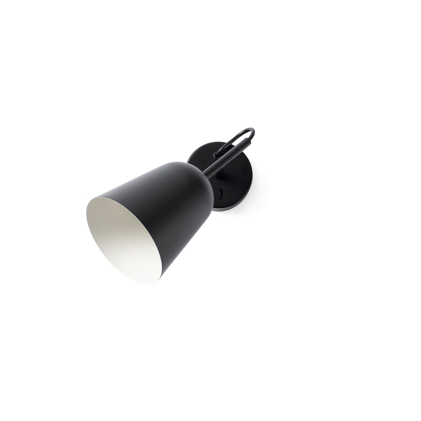 FARO 28257 - Sienas lampa STUDIO 1xE14/8W/230V melna