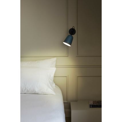 FARO 28274 - Sienas lampa STUDIO 1xE14/8W/230V zila/melna