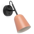 FARO 28275 - Sienas lampa STUDIO 1xE14/8W/230V rozā/melna