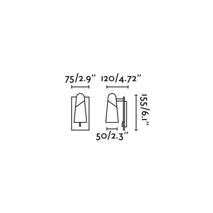 FARO 29040 - LED Sienas starmetis LAO LED/4W/230V balts