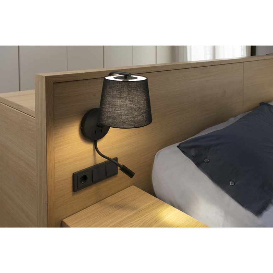FARO 29330 - LED sienas lampiņa BERNI 1xE27/20W/230V + LED/3W