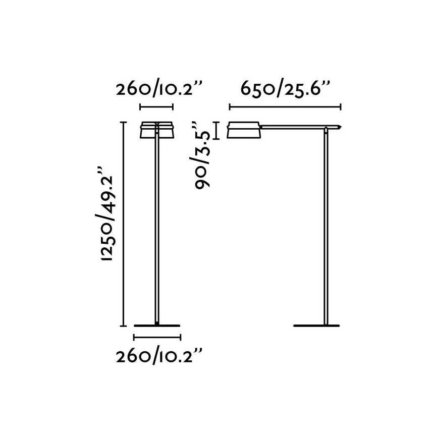 FARO 29569 - LED Aptumšjoma skārienjūtīga grīdas lampa LOOP LED/6W/230V