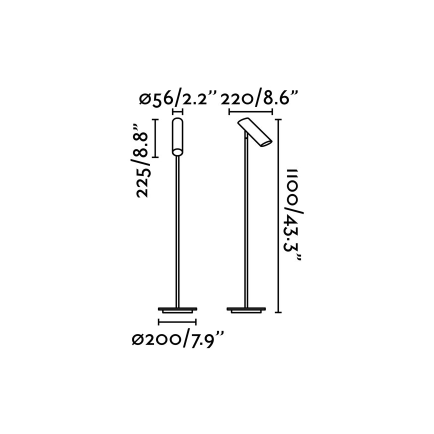 FARO 29883 - Stāvlampa LINK 1xGU10/11W/230V balta