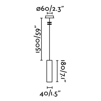 FARO 29895 - LED Lustra uz auklas ORA LED/4W/230V melna