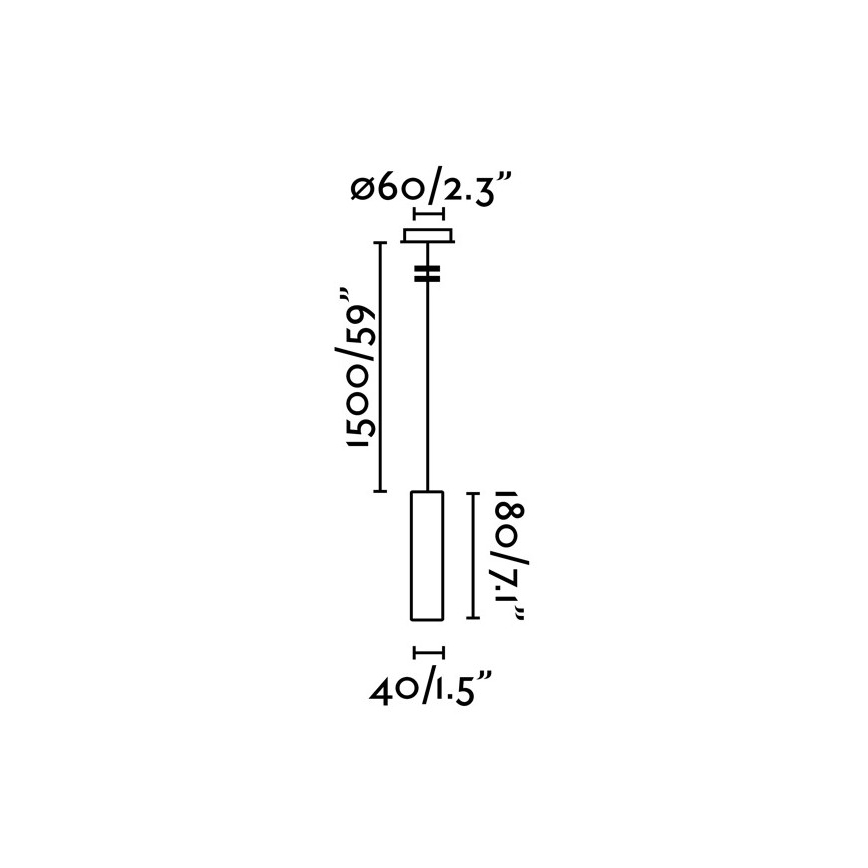 FARO 29895 - LED Lustra uz auklas ORA LED/4W/230V melna