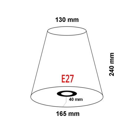 FARO 2P0311 - Abažūrs sienas lampai REM E27 d. 165 mm bēša