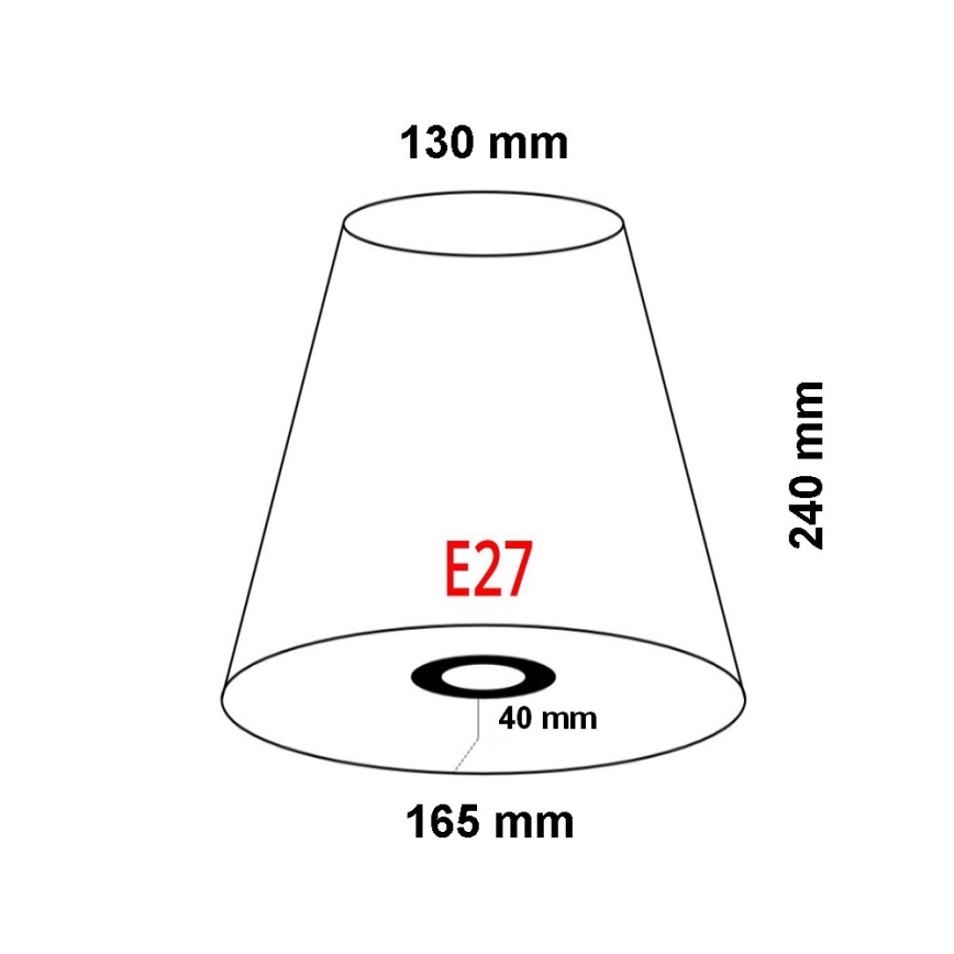 FARO 2P0311 - Abažūrs sienas lampai REM E27 d. 165 mm bēša