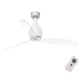 FARO 32025 - Griestu ventilators MINI ETERFAN matēts balts/caurspīdīga