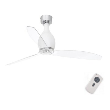 FARO 32025 - Griestu ventilators MINI ETERFAN matēts balts/caurspīdīga