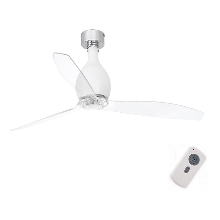 FARO 32025 - Griestu ventilators MINI ETERFAN matēts balts/caurspīdīga