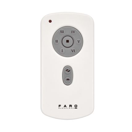 FARO 32026-Griestu ventilators MINI ETERFAN melna/caurspīdīga d.128 cm+tālvadības pults
