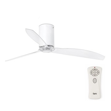 FARO 32039 - Griestu ventilators MINI TUBE VENTIL ar tālvadības pulti caurspīdīgs