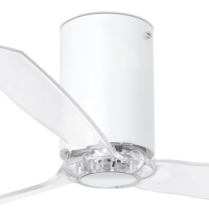 FARO 32039 - Griestu ventilators MINI TUBE VENTIL ar tālvadības pulti caurspīdīgs