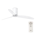 FARO 32039- Griestu ventilators  MINI TUBE VENTIL caurspīdīgs d. 128 cm + tālvadības pults